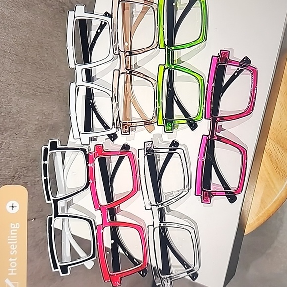 Anime Candy Color Square Glasses 👓 - Picture 10 of 16